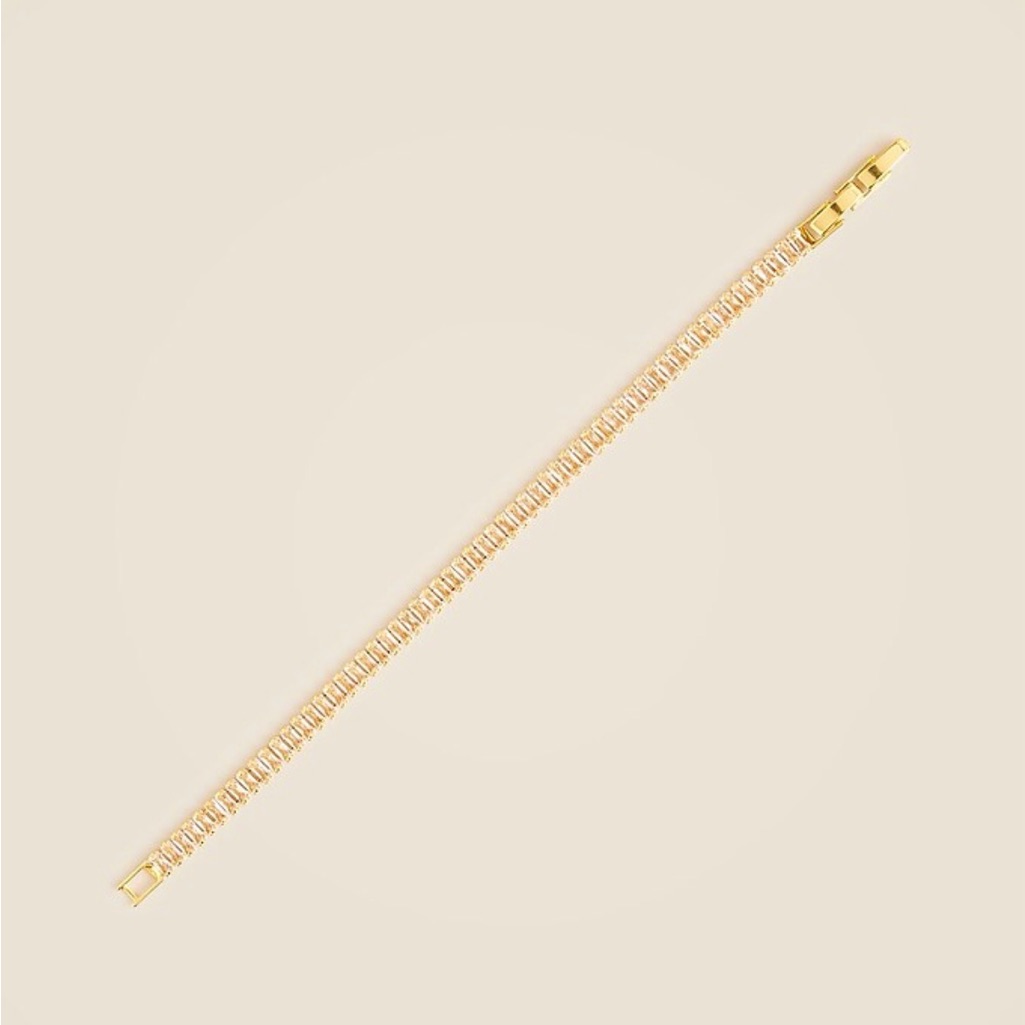 Jcrew Dainty BezelSet Cubic Zirconia Bracelet  New